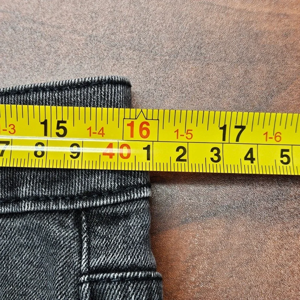 California Vintage Wide Leg Jeans Womens 13/31 Grey Frayed Raw Hem Grunge Y2K